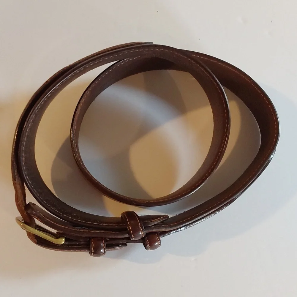 3 D Belt Co. |Mens Apache Ranger Western Belt Premium Leather Brass Sz.34